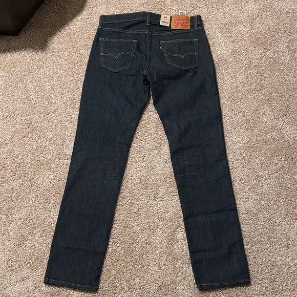 New 511 Slim Levi's Men's Dark Indigo Straight Jeans 34 x 34 - Picture 7 of 9